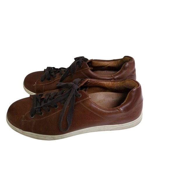 Vionic Baldwin Brown Leather Lace Up Shoes Size 10.5 - Picture 2 of 7